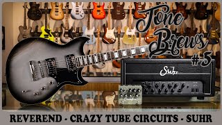 Tone Brew 5  Reverend Sensei RA  Crazy Tube Circuits Crossfire Overdrive  Suhr PT15 [upl. by Dnalloh]