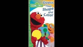 Sesame Street Guess That Shape and Color [upl. by Clari]