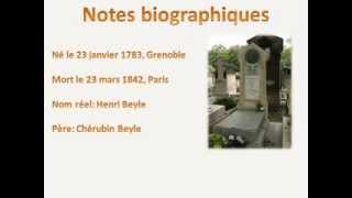 Stendhal  MarieHenri Beyle  Biographie courte [upl. by Fahey]