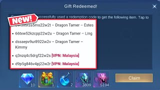 NEW MLBB REDEMPTION CODES SOURCE [upl. by Romilly876]