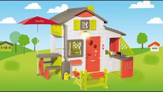 Smoby  Neo Friends House Playhouse with accessories EN [upl. by Mansoor]