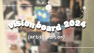 ☆Creating a Vision Board for my Art Business and Life☆ [upl. by Enileme789]