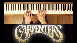 Superstar The Carpenters EasyIntermediate Piano Tutorial [upl. by Maure]