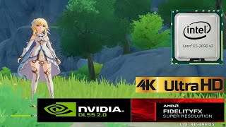 DLSSFSR Alternative Genshin Ipact 140FPS 4k Very High Preset on Xeon E5 2690v2 [upl. by Alistair]