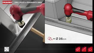 How to drill holes in Franke Fragranite sinks [upl. by Neelyk]