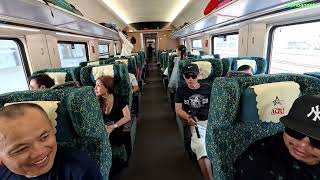 Taking the train back to Vientiane from Luang Prabang [upl. by Oman819]