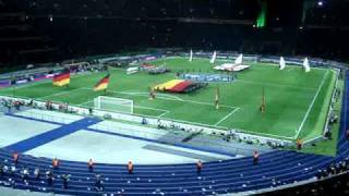 Deutschland  England 12 Berlin Olympiastadion 191108 Hymnen amp Choreo [upl. by Lorie]