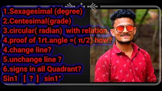 Sexagesimal Centesimal Circular System Relation between DegreeGrade and Radian  Trigonometry [upl. by Mercer]