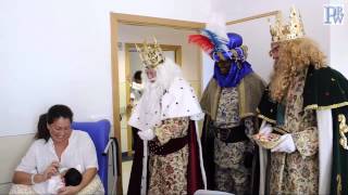 Visita de los Reyes Magos en el Horpital Universitario de Puerto Real [upl. by Anileva]