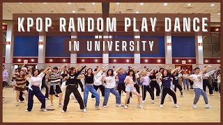 KPOP IN SCHOOL RANDOM PLAY DANCE in Stony Brook University New York [upl. by Adnylg]