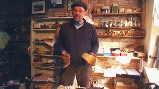 Unintentional ASMR 👞 Traditional English Clog Maker  Wood Shoemaker [upl. by Nolak]