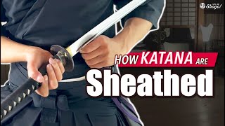 The 3 Simple Steps to Safely Sheath Katana Swords [upl. by Nedia53]