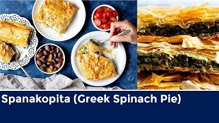 Easy Spanakopita Recipe Greek Spinach Pie [upl. by Chapman]