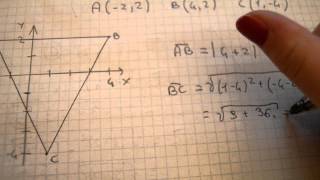 07VERIFICARE CHE UN TRIANGOLO E ISOSCELE EQUILATERO RETTANGOLO [upl. by Neliak]