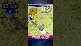 Garrett ace Apex metal detector Real Test with small Gold Bars metaldetector shorts garrettapex [upl. by Iamhaj544]