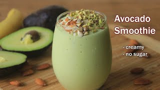 Avocado Smoothie  Avocado Banana Smoothie Recipe  Easy Smoothie Recipe [upl. by Wane345]