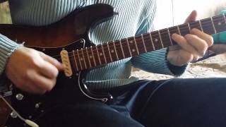 Warmoth neck strat and Zexcoil hum cancelling pickups series mode sound demo [upl. by Ivets173]