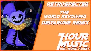 DELTARUNE  THE WORLD REVOLVING Remix Jevils Theme 1 HOUR LOOP [upl. by Jamill]