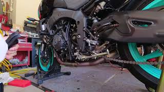 2023 Yamaha MT10 Front Sprocket Swap [upl. by Mohammed]