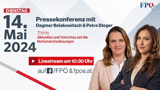 FPÖPressekonferenz Aktuelles und Vorschau auf die Nationalratssitzungen [upl. by Agretha943]