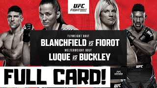 UFC Fight Night Blanchfield vs Fiorot Predictions amp Full Card Breakdown  UFC Atlantic City Betting [upl. by Awahsoj]