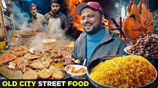 Old City Street Food since 1952  Shah Ji Tawa Chicken  Halwa Tosha Katori Chat amp Extreme Chinese [upl. by Sherj571]