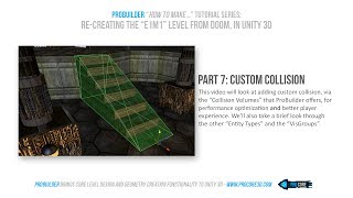 Recreating DOOMs E1M1 level in Unity using ProBuilder  Part 7 Collision [upl. by Johnna]