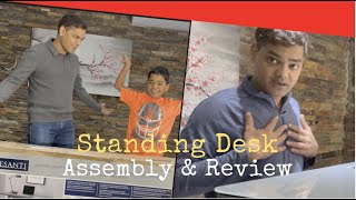 Standing Desk  Assembly and Review  Costco Tresanti Computer Desk  Work From Home [upl. by Ramos]