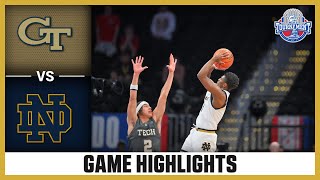 Notre Dame vs Georgia Tech Game Highlights  2024 ACC Men’s Basketball Tournament [upl. by Nagaet]