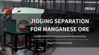 MANGANESE ORE BENEFICIATION BY JIG MACHINE [upl. by Adanama]