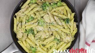 Pasta met broccoli en kip in roomsaus [upl. by Euk495]