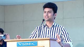 Freshers Induction Program Day 3  27092024  Thiru Erode Mahesh  VSB Engineering College [upl. by Ylim]