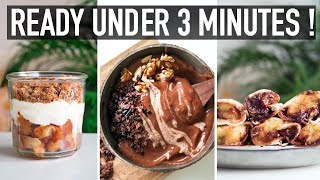 3 EMERGENCY VEGAN DESSERTS » Healthy  Quick  Decadent [upl. by Particia]