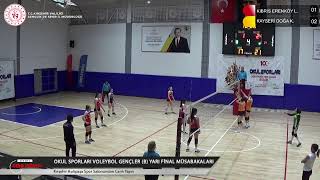 Okul Sporları Voleybol Kızlar Yarı Final Müsabakaları 2Gün Kırşehir Canlı [upl. by Ridgley]