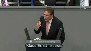 Klaus Ernst DIE LINKE Sinkende Löhne sind Ursache für Ungleichgewichte in Europa [upl. by Anilef]