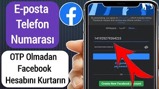 Yeni Eposta ve Telefon Numarası Olmadan Facebook Hesabı Nasıl Kurtarılır 2022de [upl. by Grimonia456]