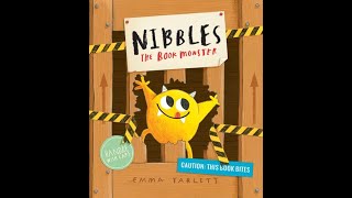 Nibbles the Book Monster with drawalong time READ ALOUD KIDS BOOK [upl. by Oirasec846]