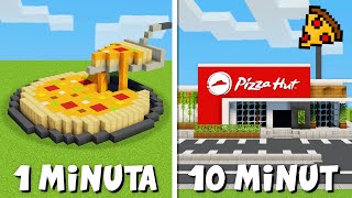 Poprosiłem 10 LOSOWYCH OSÓB aby zbudowali PIZZERIĘ w MINECRAFT [upl. by Yeltihw]