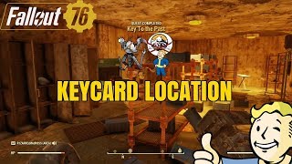 Fallout 76  Trade Secrets  Get an access keycard for the safe room gate [upl. by Alcock812]