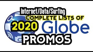 Complete List Of Globe Internet Promos 2020 [upl. by Yticilef642]