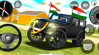 Tuition badmashi kaSong Modified Mahindra Green Thar  Indian car Simulator 3 [upl. by Kcirrag759]