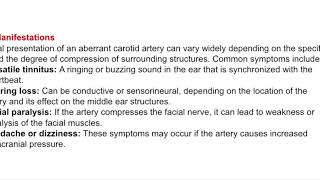 ABERRANT CAROTID ARTERY [upl. by Nissensohn]