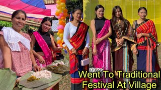 Went To Traditional Festival At Village  Wearing Chakma Traditional Dress  Village Life [upl. by Craggie630]