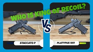 Staccato P vs Platypus 1911 Recoil Side by Side Comparison [upl. by Maurice]