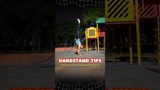 ✅ Handstand Practice Tips 💡 calisthenics fitness shorts [upl. by Cowley]