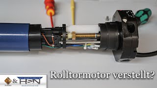 Hilfe  Rolltormotor verstellt Rohrmotor verstellt Rolladenmotor einstellen [upl. by Darla]