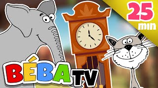 HICKORY DICKORY   More childrens songs in English  25 MIN  BÉBA [upl. by Mateusz277]