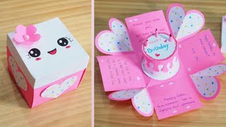 How to make Explosion Box 🎁  Expulsion Box  DIY Gift Box  Paper Crafts [upl. by Arehs]