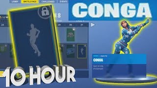 Fortnite Conga Emote 10 Hours [upl. by Haleemak]