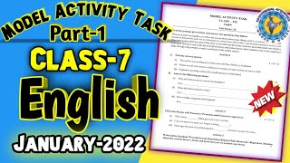 Class 7 Model activity task 2022 English 2022 January Educational Activities Bengali [upl. by Quint]